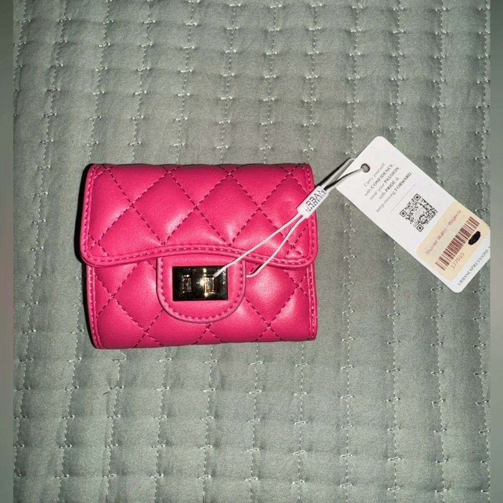 Shantel Quilted Wallet Magenta. NWT